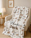 Hunting Blanket, Baby Boy Blanket, Hunter Custom Name Blanket, Hunting Theme, Toddler Boy, Woodland Animal, Personalized Rustic outdoor