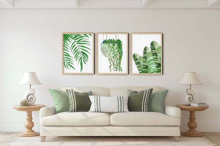 How High to Hang Art Above a Sofa