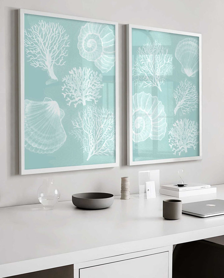 Coastal Bathroom Art Without the Starfish
