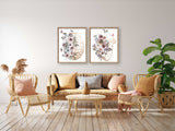 Gold Anatomy Wall Art Set of 3, Brain, Lungs, Heart Medical  Art Print