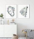 Midwife gift, Gynecologist Art, Obgyn Print, Doula Gift, Pregnancy Anatomy, Doctor Office Decor, Midwife Appreciation Gift