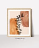Abstract Sun Desert Print, Set of 3 Terracotta Prints