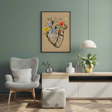Anatomy Heart Print, Med School Gift, Human Heart with flowers, Cardiologist Office Decor, Cardiology Art, Anatomy Poster