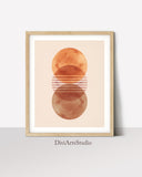 abstract sun wall art